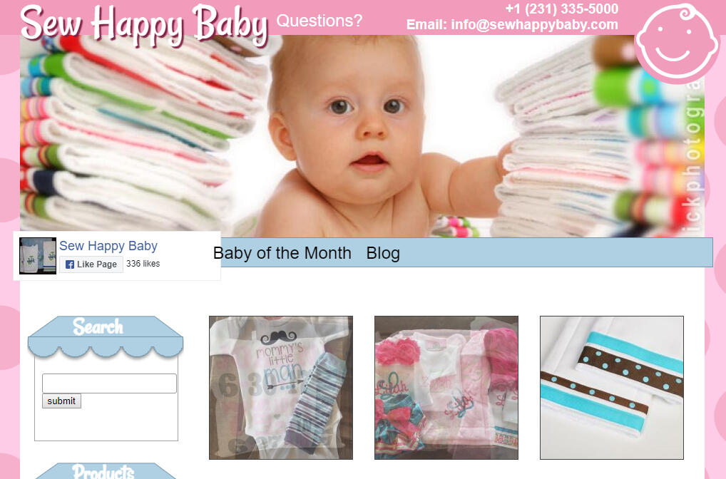 Sew Happy Baby Website